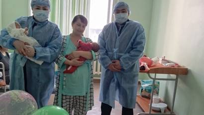 В канун нового 2025 года в районной больнице района Магжана Жумабаева родилась двойня
